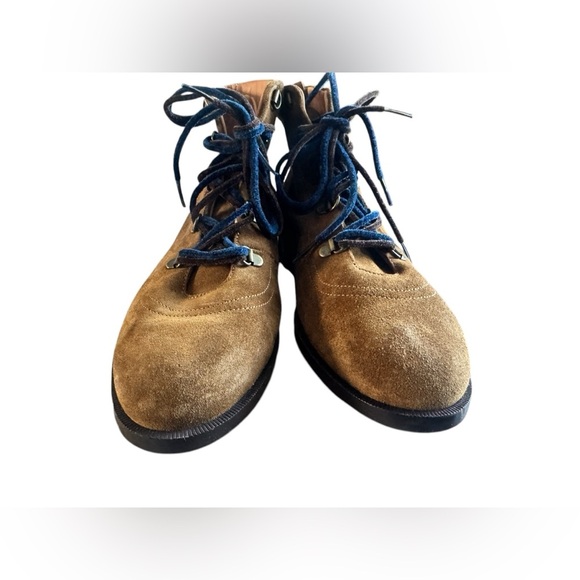 NAGUISA Boots Suede Hiker Ankle Fuzzy Lace Size 40 - Picture 4 of 14